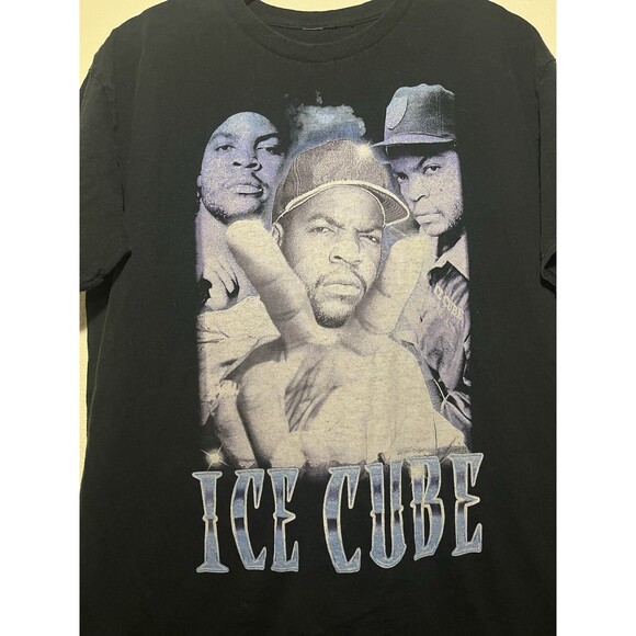 Modern Ice Cube Rap Black Culture T-Shirt Music Graphic Print Men's Size Large - Picture 2 of 4